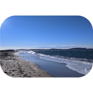 Balade sur la plage de l'Almanarre, ventée