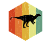 Distressed Plateosaurus Plateosaurus Hexagon