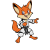 Comic Fuchs makes karate
