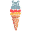 Hippo-Eis Süße Geschenk