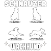 Witziges Wachhund Schnauzer Riesenschnauzer