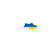 Ukraine Heartline Flag