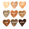 Melanin Teacher Hearts