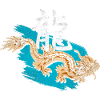 Dragon with Chinese characters
