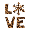 Leopard Pattern Love Snow