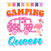 Flamingo Camping Queen Camper Femmes