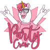 Party Crew Einhorn