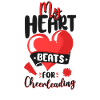 Cheer Cheerleading Heart My Heart