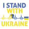 I stand with ukraine glag