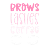 Eyebrow eyelashes coffee. Microblading