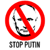 STOP PUTIN prohibition sign