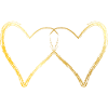 hearts symbol gold