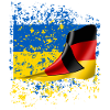Ukraine German Friends Flag
