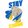Stay strong Ukraine flag Ukrajina