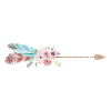 Arrow Feather Flowers personnalisable