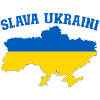 Ukraine Slava Ukraine Flagge