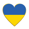 Ukraine Flag Heart, Ukrainian Flag