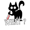 What? Cat Knife Halloween