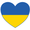 Ukraine Flag Heart