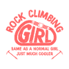 Rock climbing girl