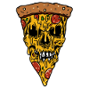 Cheesy Pizza skull