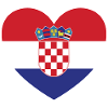 Croatia Flag Heart