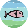 Fish in the water habitat