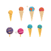 Sonnensystem-Eiscreme