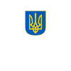 Ukraine Unterstützung gelb blau Wappen