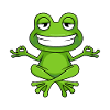 Yoga Meditation Frog