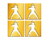 Logo doré du baseball