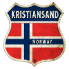 Kristiansand Norvegia Stemma Bandiere Design