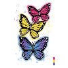 Bunte Schmetterlinge