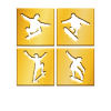Skating Skating golden logo