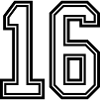 16 Zahl symbol