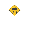 Straßenschild Burnout