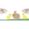 Rabbit Chicks, Kitten Willow, Easter
