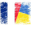 Flaga Ukraina Francja Stoisko z Ukrainą Wsparcie