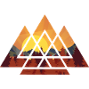 Sunset - Geometric - Hiking - Mountains - Camping