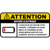 Avertissement pour véhicule électrique