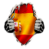 Spanien - Spansk flag under trøjen
