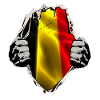 Belgium Belgian flag under shirt
