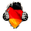 Germany flag under the shirt