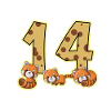 14 Anniversaire Panda Roux