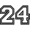 Symbole numérique 24