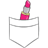 Lippenstift - In Brusttasche / Hemdtasche