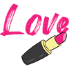 Lipstick - Love written in lipstick