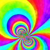 Flower Power Rainbow - Multi Swirl 2A
