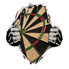 Darts - Dartboard under the shirt