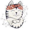 Flower Power Cat